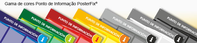 Colores Disponibles Punto Informativo Gama de cores Ponto de Informação PosterFix®