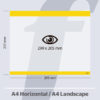 PosterFix® A4 Horizontal Amarelo