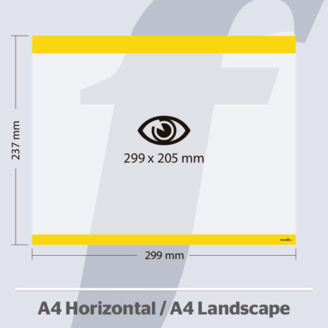PosterFix® A4 Horizontal Amarelo
