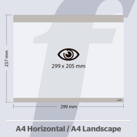 PosterFix® A4 Horizontal Cinza