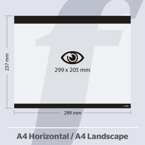 PosterFix® A4 Horizontal Preto