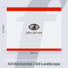 PosterFix® A4 Horizontal Vermelho