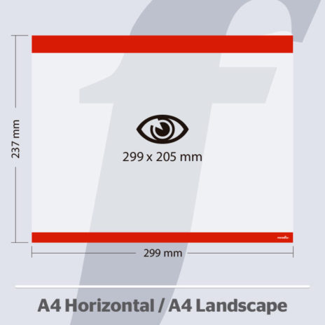 PosterFix® A4 Horizontal Vermelho